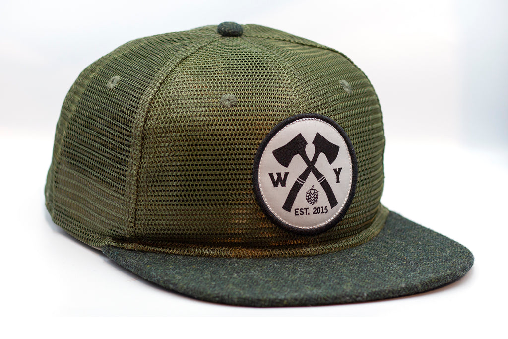Woodyard All Green Mesh Hat