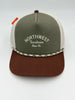 NWT Brew Co Olive/Stone Trucker