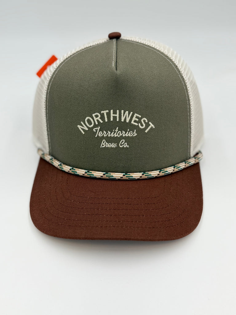 NWT Brew Co Olive/Stone Trucker